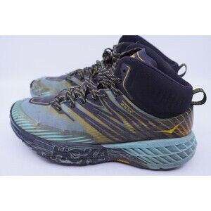 Hoka One One Speedgoat Mid 2 GTX Womens 9 Gore-Tex Trail Hiking Shoes Blue Black
